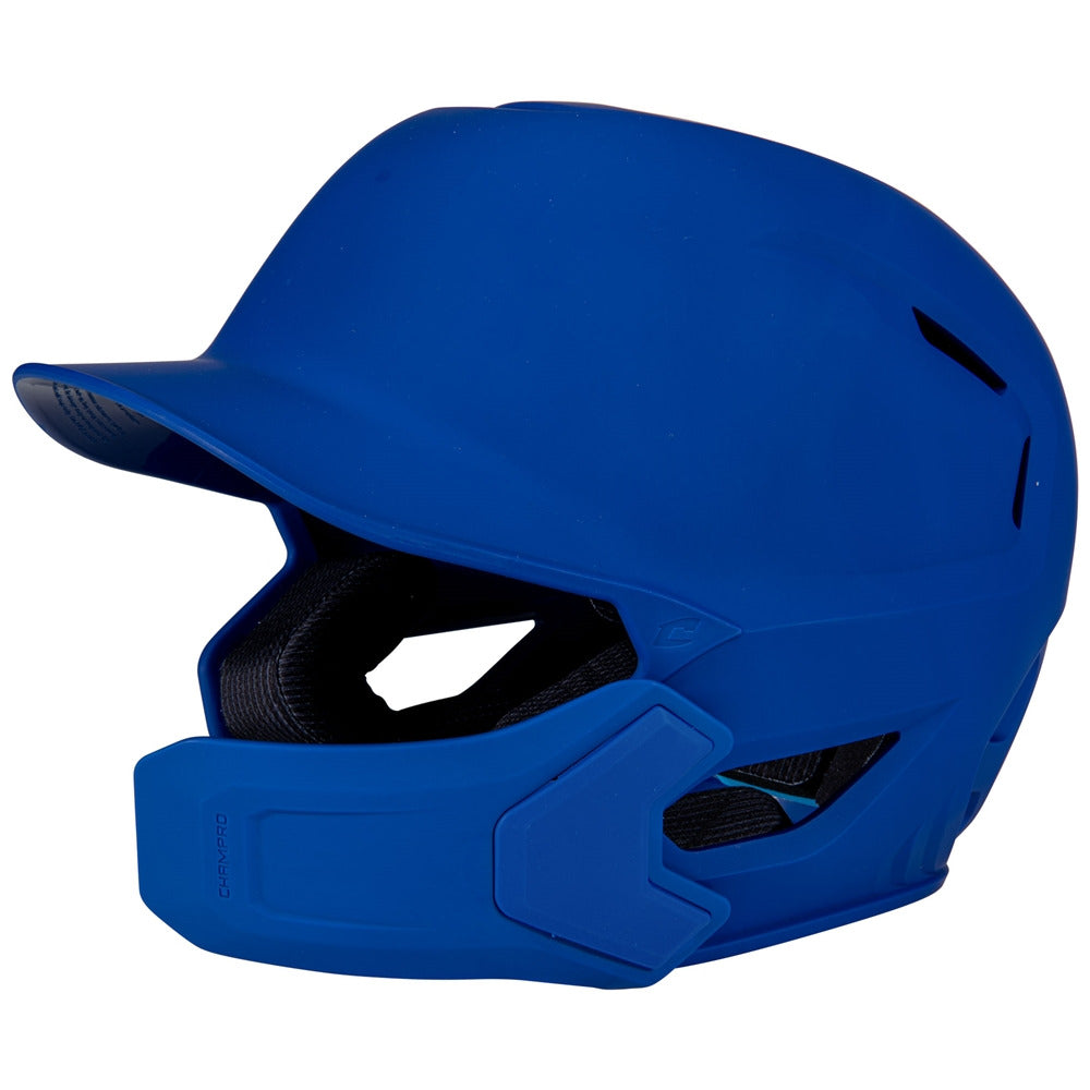 HXE Matte Baseball Helmet w/Jaw Guard