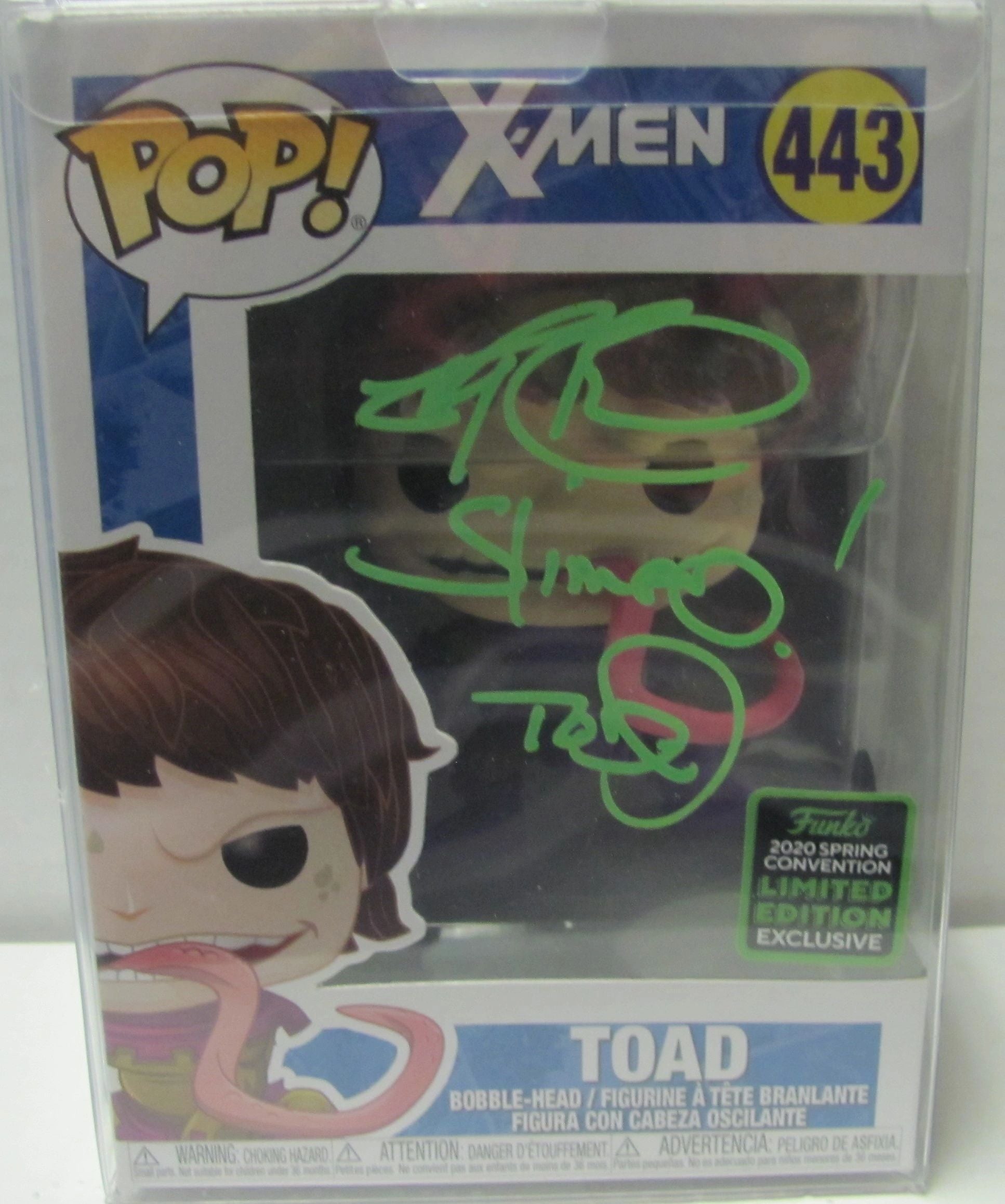 Funko Pop! X-Men Pop Vinyl Figure Toad #443 Signed By Ray Park W/Beckett COA