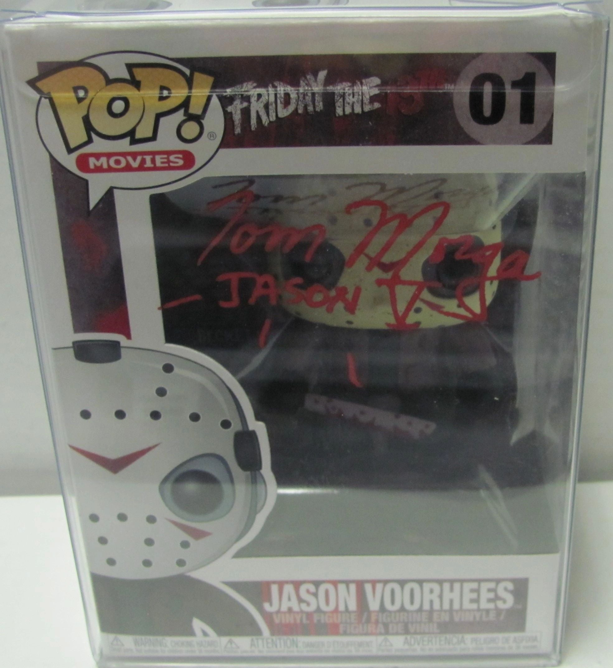 Funko Pop! Horror Pop Vinyl Figure Friday the 13th Jason Voorhees Signed By Tom Morga W/Beckett COA