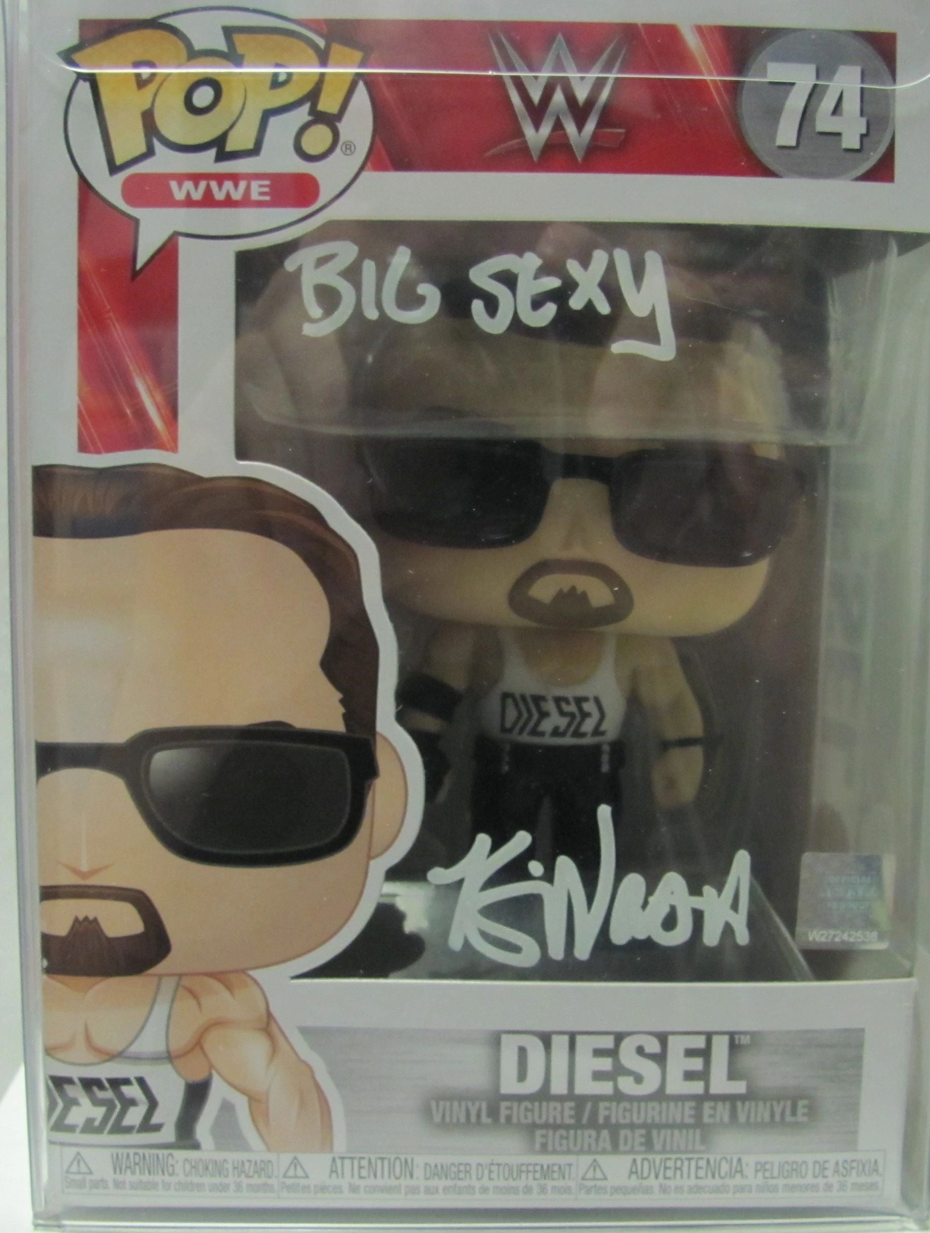 Diesel Autograph Funko POP! WWE #74 Kevin Nash Signed INSCRIBED "Big Sexy" JSA COA