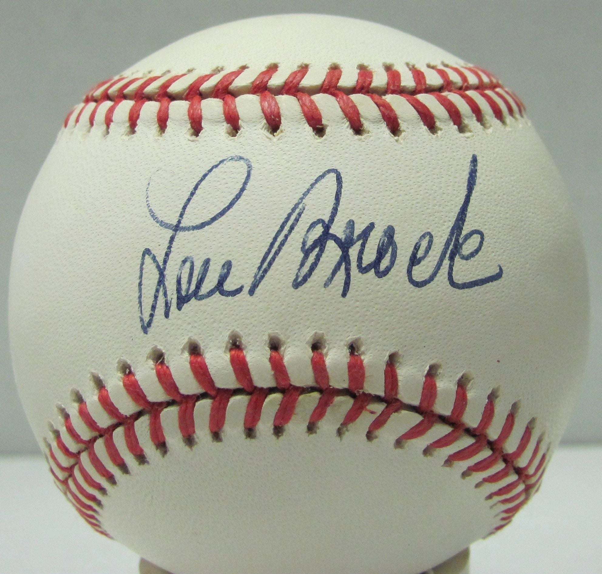 Lou Brock Signed Baseball - Official Ball National League Leonard Coleman St Louis Cardinals W/JSA COA Free Shipping