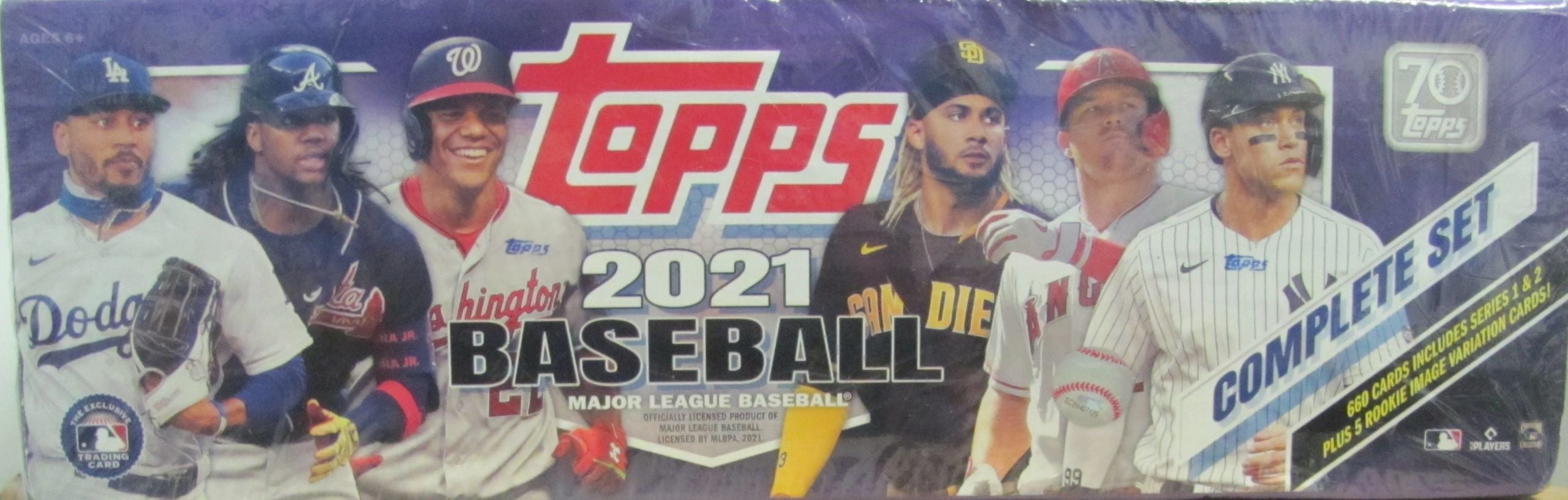 Topps 2021 Baseball Factory Sealed Complete Retail Box (660 Cards 5 Rookie Variations)