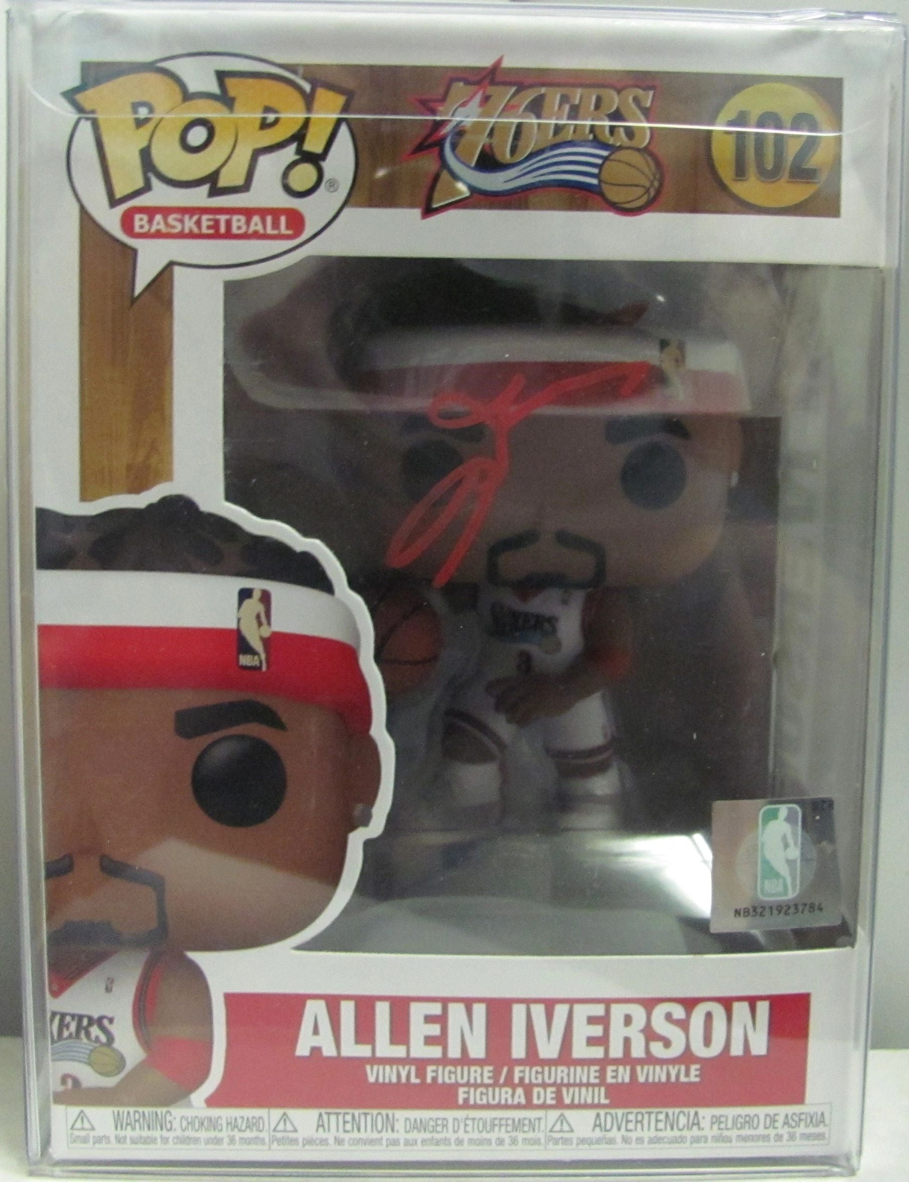 Allen Iverson 76ers Signed/Autographed Funko Pop Figurine #102 W/PSA COA