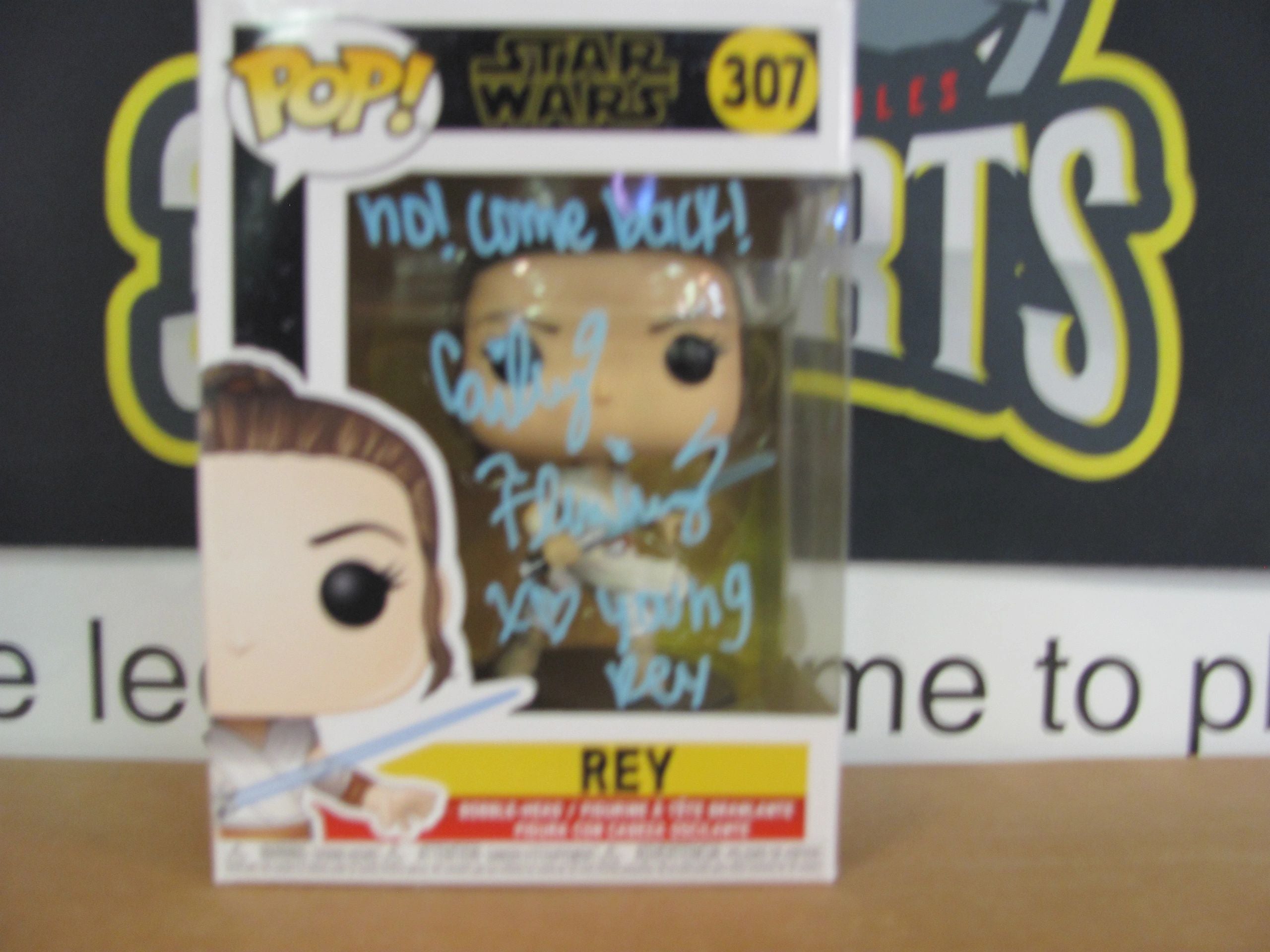 Cailey Fleming Signed Young Rey Star Wars Funko Pop JSA COA
