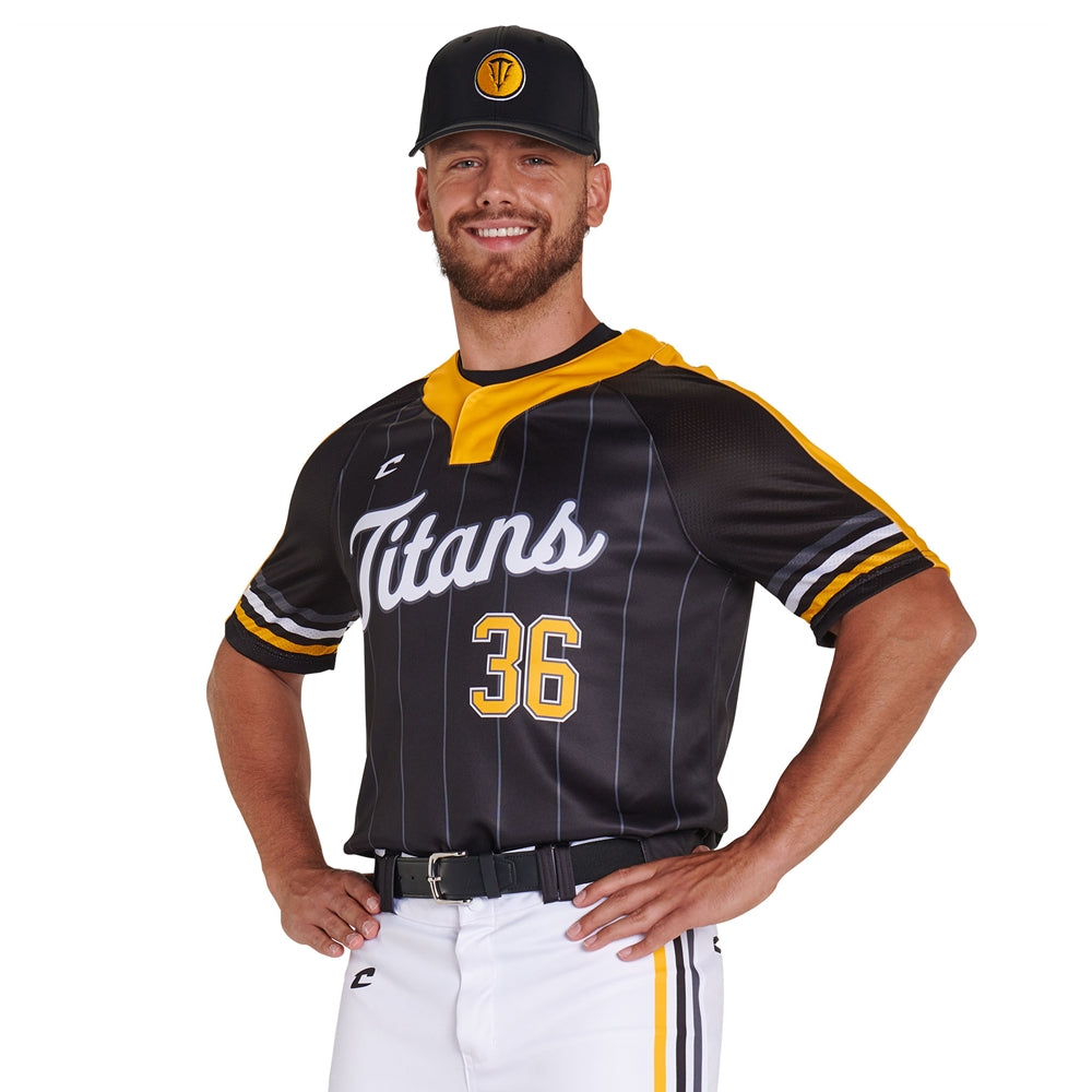 JUICE 2-Button Pro Neck SS Fitted Jersey