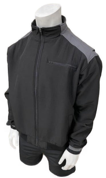 K22Z - Honig's Full-Zip Thermal Jacket Black w/Grey Shoulder Bar - Pro Game Sports