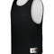 Black pinnie with white mesh back on a white background