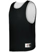 Black pinnie with white mesh back on a white background
