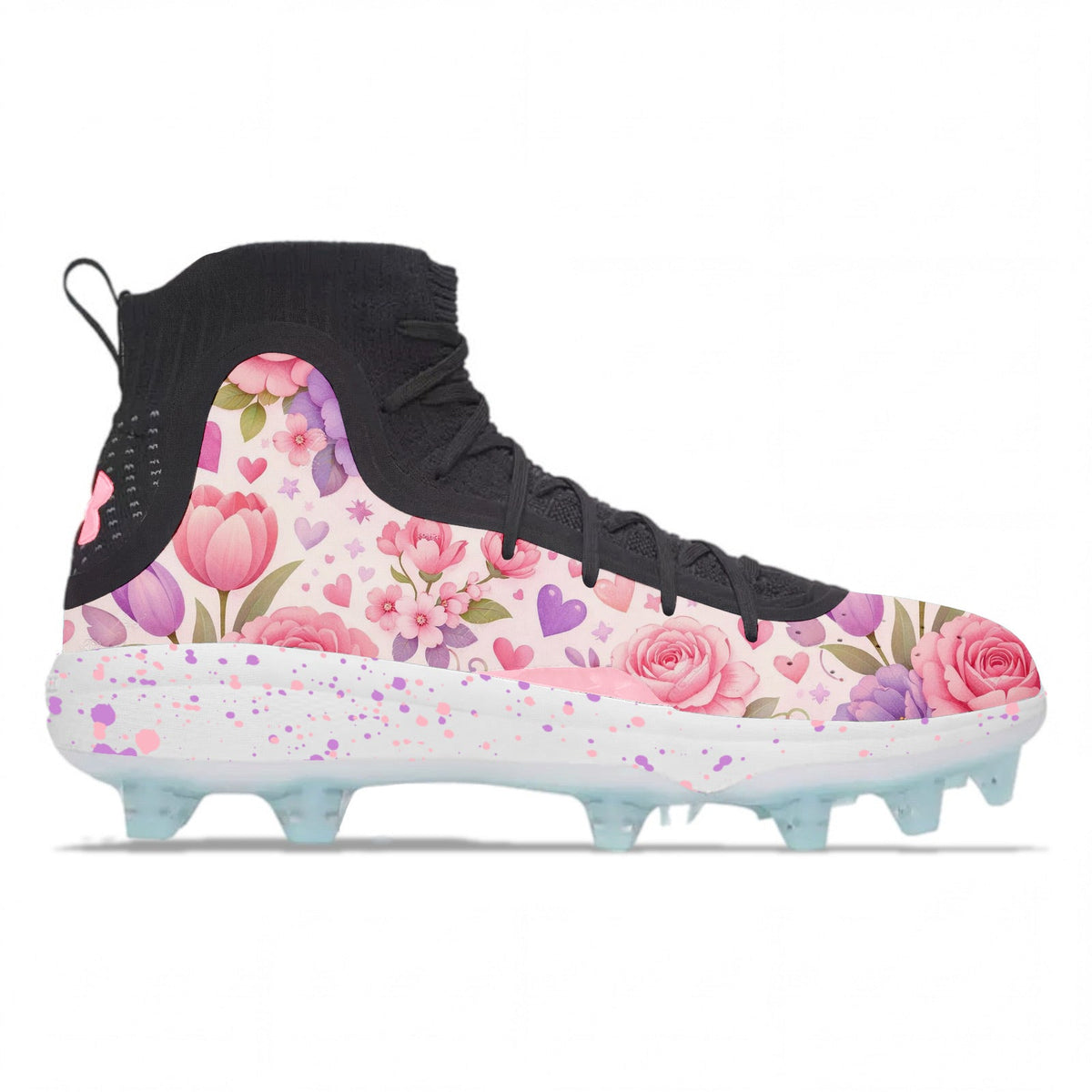 "Lavender Rose" Under Armour Curry 4 Mid TPU Cleats