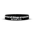 MATTHEW 19:26 Wristband - Pro Game Sports