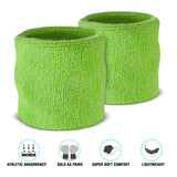 Premium Terry Cloth Cotton Wristband Pair - Pro Game Sports