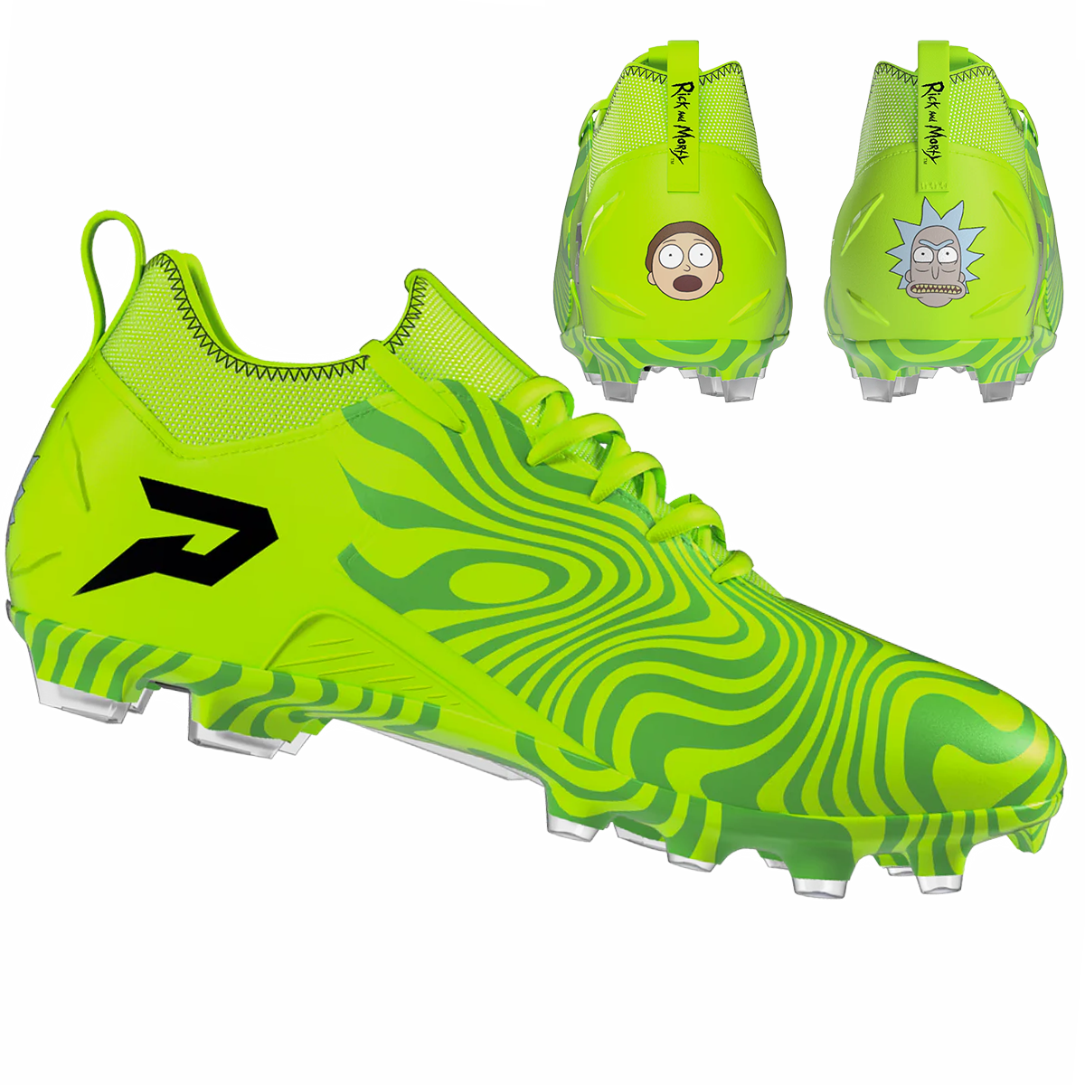 Rick and Morty Football Cleats - Quantum Speed 2.0 by Phenom Elite