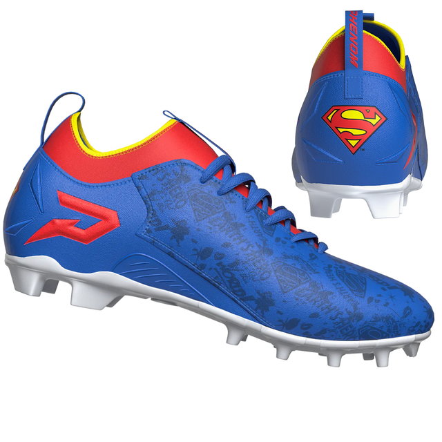 Superman Football Cleats - Quantum Speed by Phenom Elite - Pro Game Sports