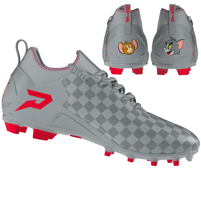 Tom and Jerry "Cheddar Chase" Football Cleats - Quantum Speed by Phenom Elite - Pro Game Sports