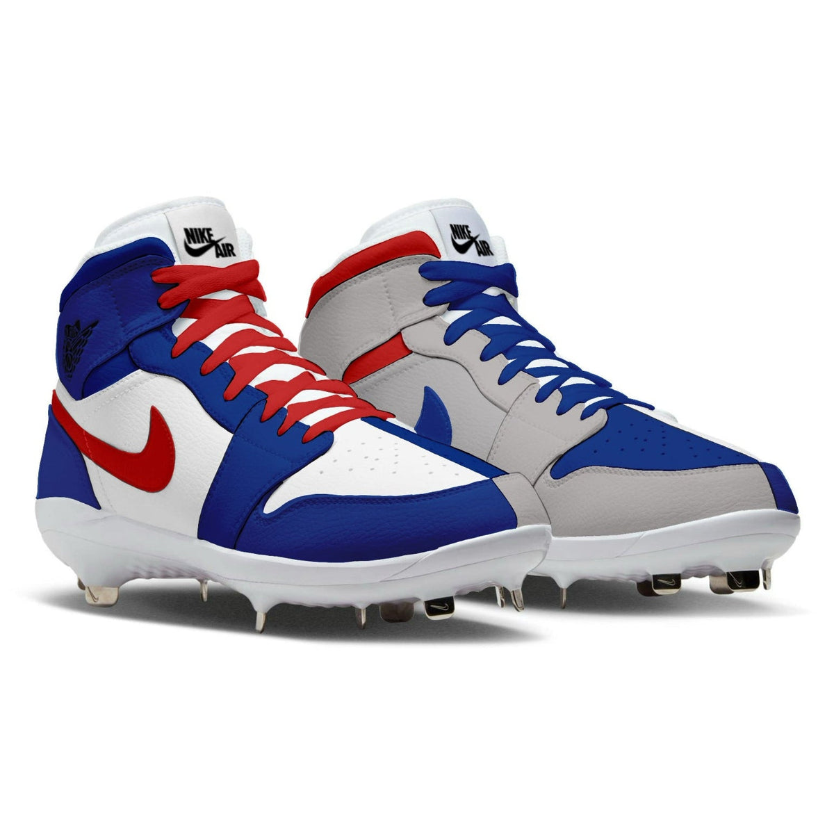 "North Side Mismatch" Jordan 1 Retro Cleats