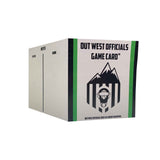 Out West Officials Game Card Tracker™ - Pro Game Sports