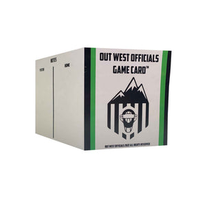 Out West Officials Game Card Tracker™ - Pro Game Sports