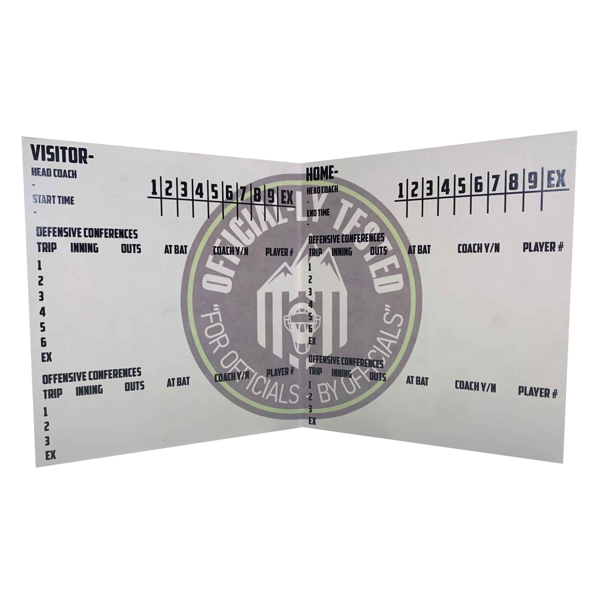 Out West Officials Game Card Tracker™