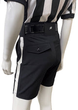 NEW - Honig's Lightweight Poly/Spandex Football Short Black w/White Stripe