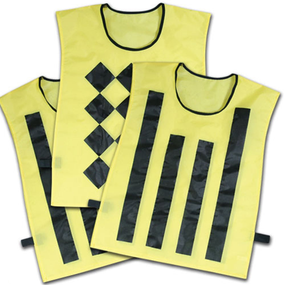 Sideline Official Pinnies (Set of 3, 1 Diamond/2 Striped)