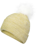 Faux Fur Pom Beanie