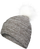 Faux Fur Pom Beanie