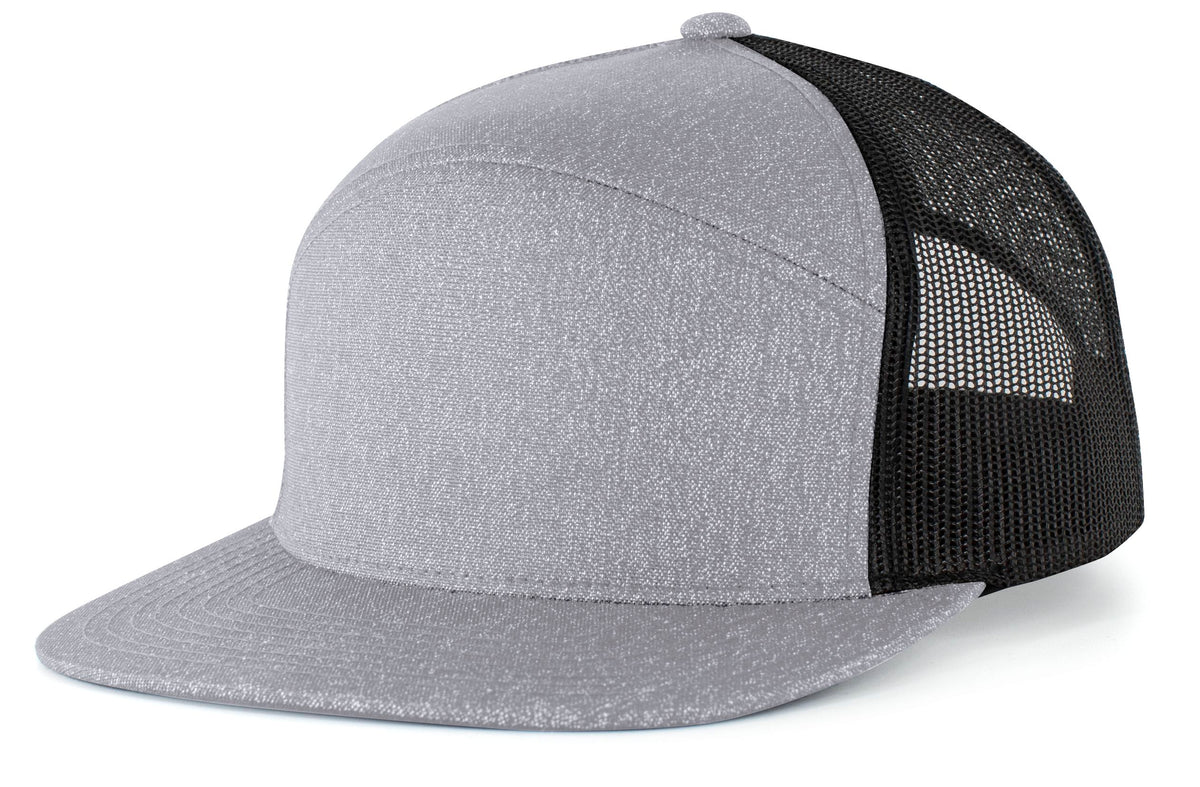Heather 6-Panel Arch Trucker Snapback Cap