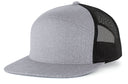 Heather 6-Panel Arch Trucker Snapback Cap