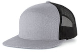 Heather 6-Panel Arch Trucker Snapback Cap