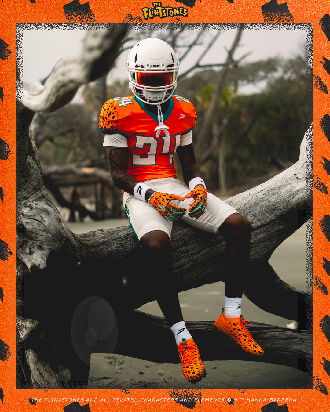 The Flintstones "Bedrock Blitz" Football Cleats - Quantum Speed by Phenom Elite - Pro Game Sports