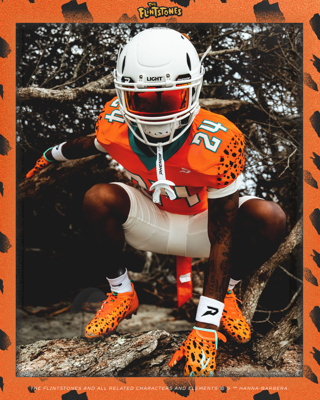 The Flintstones "Bedrock Blitz" Football Cleats - Quantum Speed by Phenom Elite - Pro Game Sports