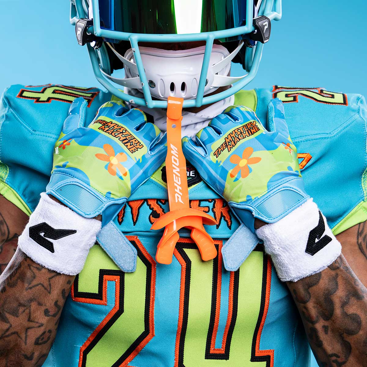 Scooby-Doo Football Gloves – VPS1 by Phenom Elite - Pro Game Sports