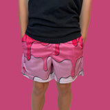 Pink Drippy Shorts - Pro Game Sports