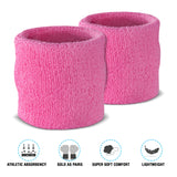 Premium Terry Cloth Cotton Wristband Pair - Pro Game Sports