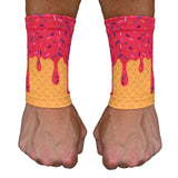 Pink Ice Cream Wrist Support Sleeves - Pro Game Sports