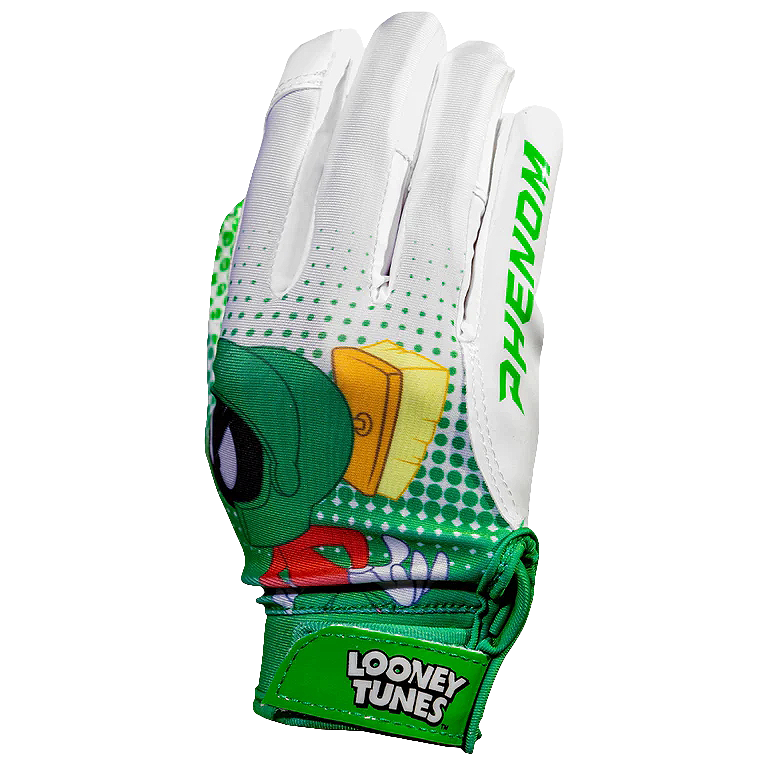 Looney Tunes Football Gloves - Marvin the Martian - VPS4 by Phenom Elite