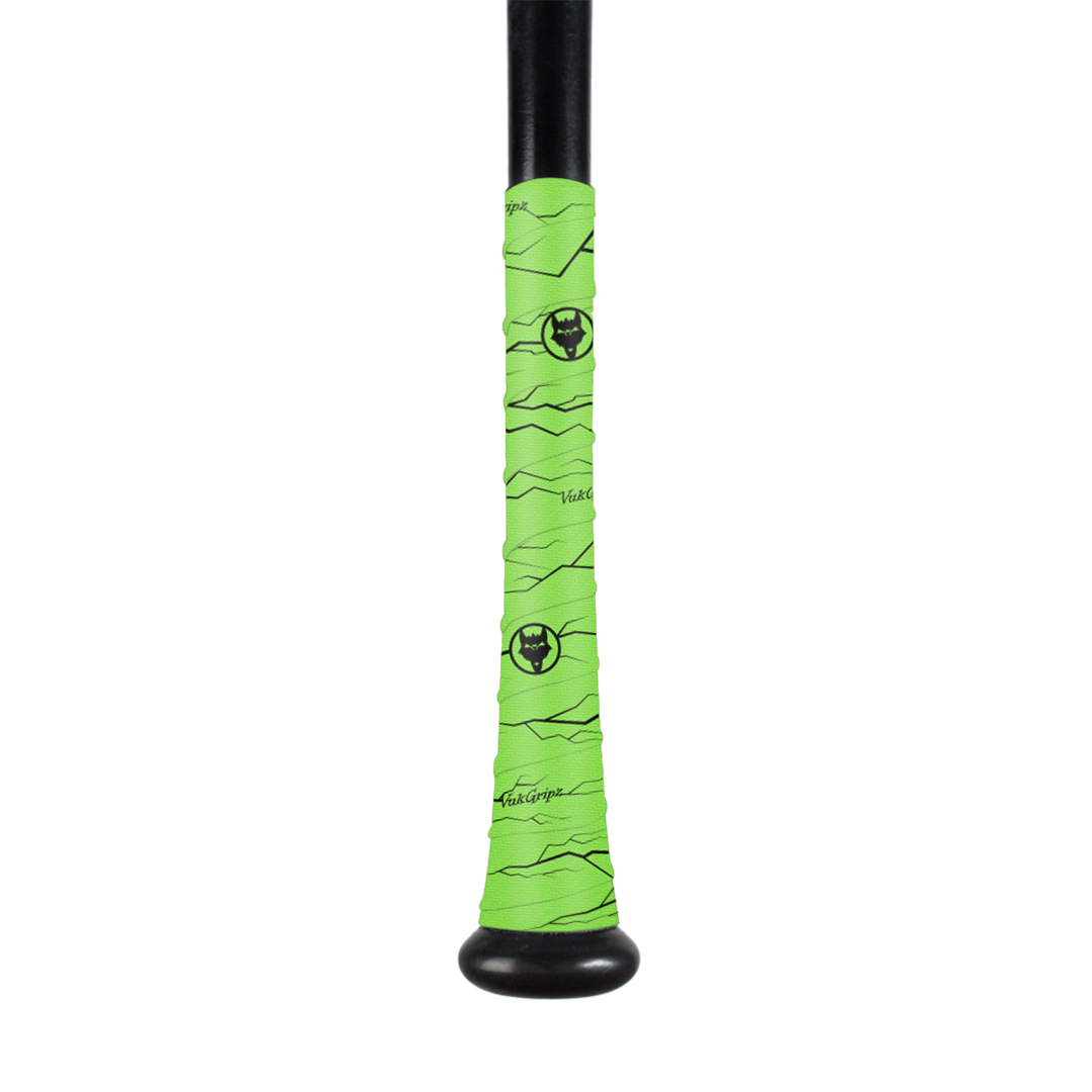 Pulse Neon Green Bat Grip Tape with Black - Pro Game Sports