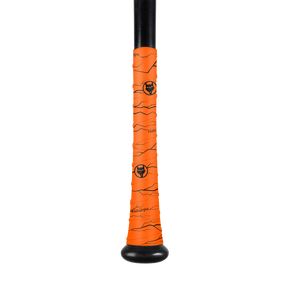 Pulse Orange Bat Grip Tape with Black - Pro Game Sports