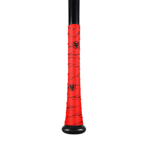 Pulse Red Bat Grip Tape with Black - Pro Game Sports
