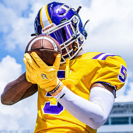 Phenom Elite Quantum Fierce Adult Padded Football Gloves - Team Colors - Pro Game Sports