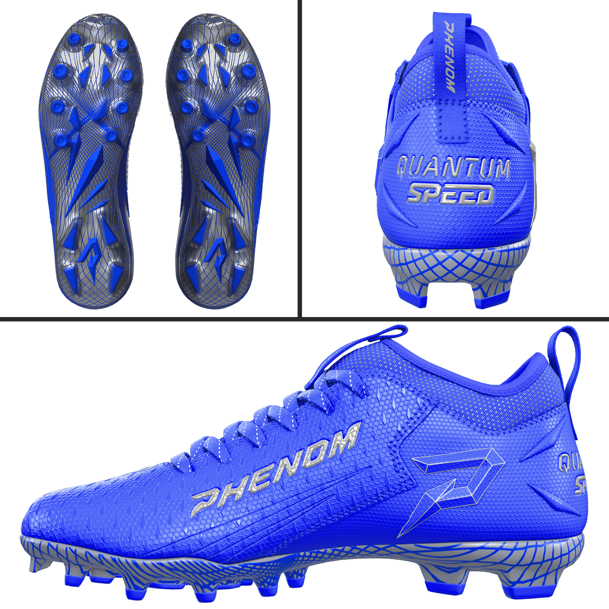 Phenom Elite Quantum Speed 2.0 Football Cleats - Team Colors - Pro Game Sports