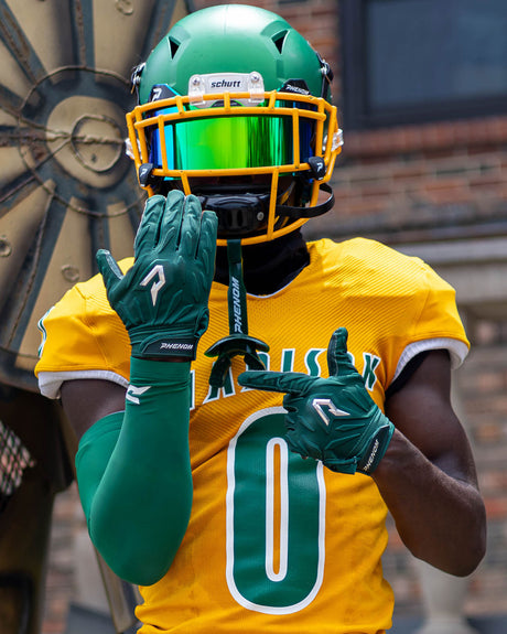 Phenom Elite Quantum Fierce Adult Padded Football Gloves - Team Colors - Pro Game Sports