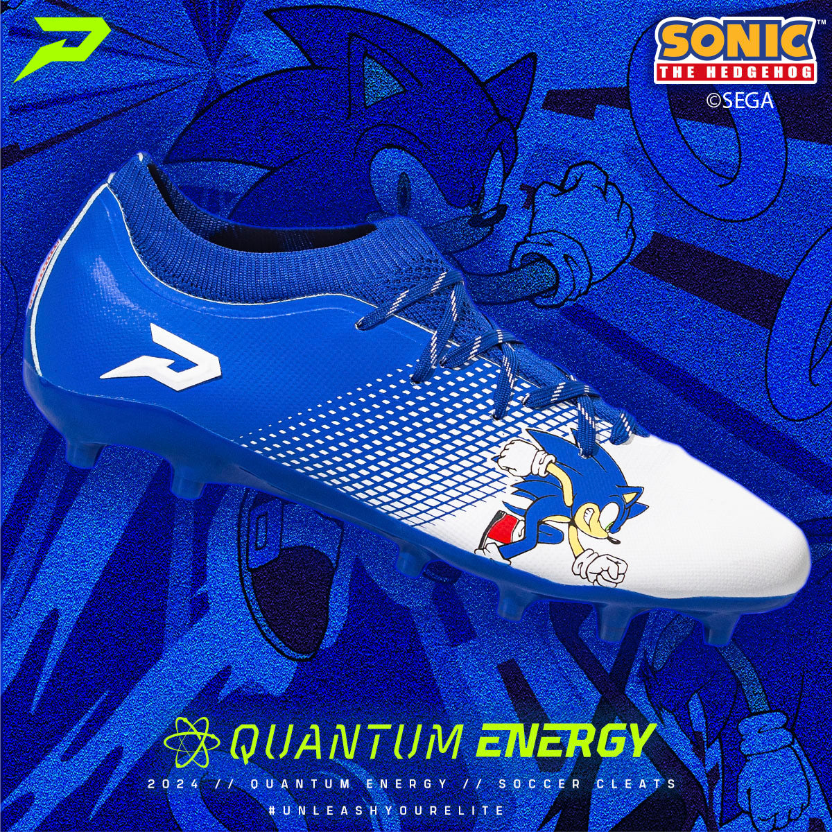 Sonic the Hedgehog All Purpose Cleats - Quantum Energy by Phenom Elite