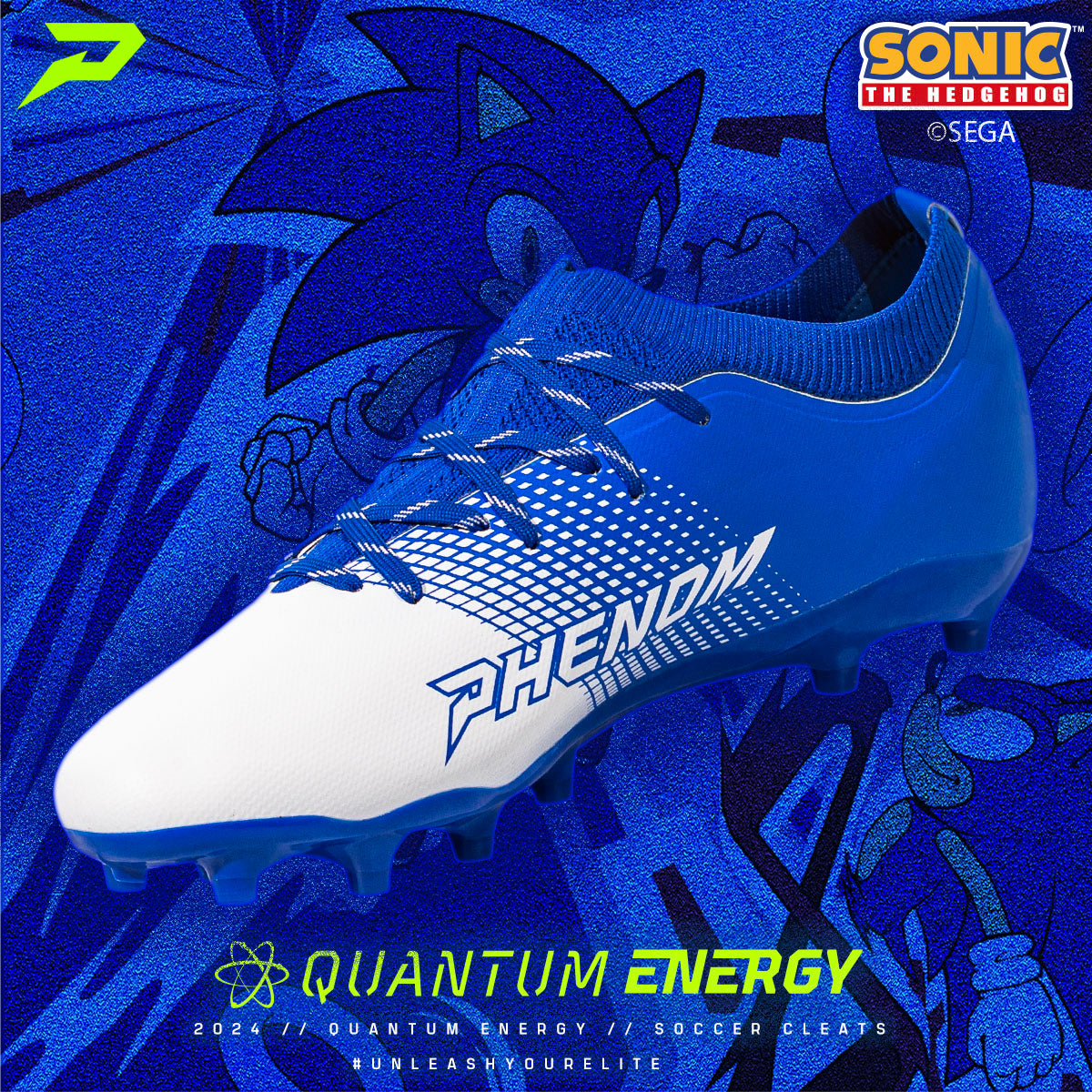 Sonic the Hedgehog All Purpose Cleats - Quantum Energy by Phenom Elite