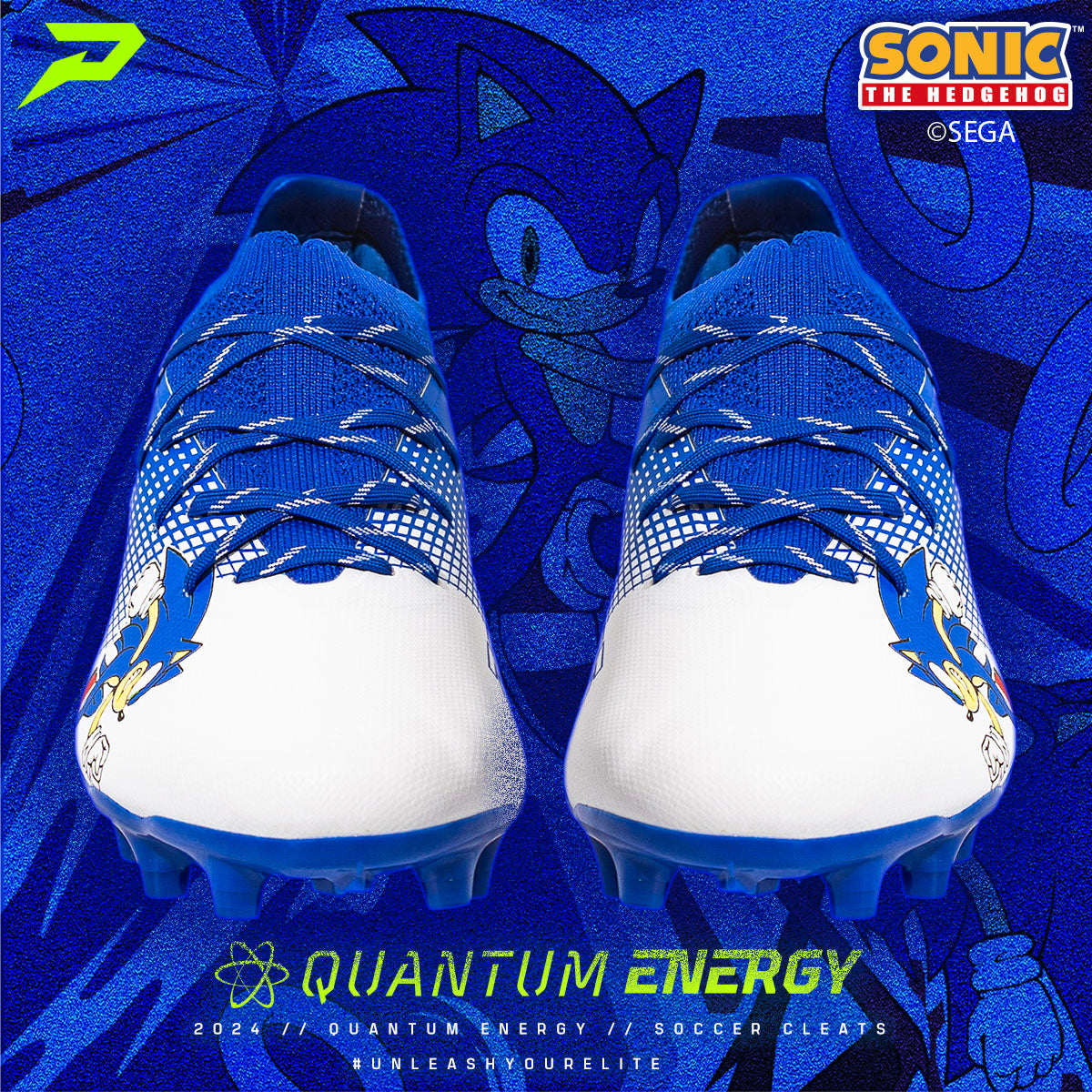 Sonic the Hedgehog All Purpose Cleats - Quantum Energy by Phenom Elite