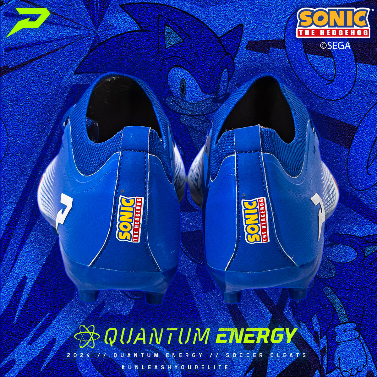 Sonic the Hedgehog All Purpose Cleats - Quantum Energy by Phenom Elite