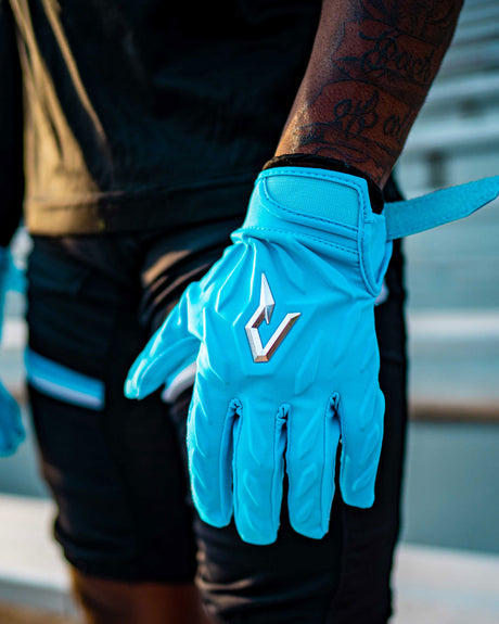 Phenom Elite Quantum Fierce Adult Padded Football Gloves - Team Colors - Pro Game Sports