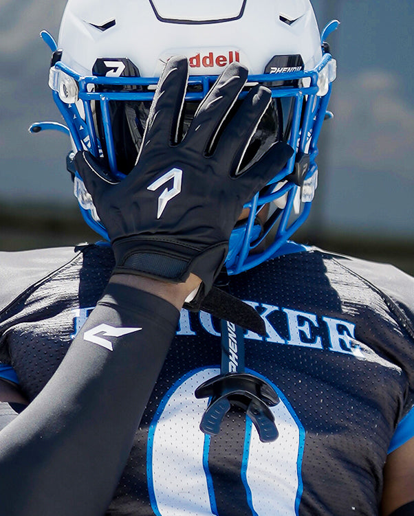 Phenom Elite Quantum Fierce Adult Padded Football Gloves - Team Colors