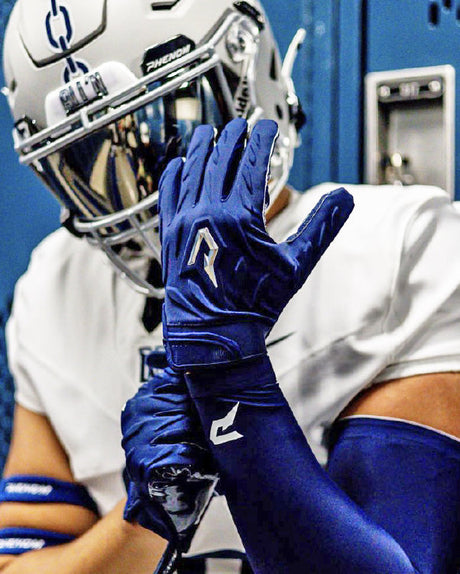 Phenom Elite Quantum Fierce Adult Padded Football Gloves - Team Colors - Pro Game Sports