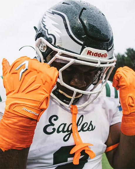 Phenom Elite Quantum Fierce Adult Padded Football Gloves - Team Colors - Pro Game Sports